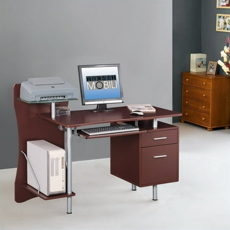Techni Mobili Computer Desk In Chocolate Canada Techni Mobili Computer Desk In