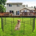 thumbnail image 5 of Domqga 36in Foldable Metal Dog Playpen, 10-Panel Rust-Proof Garden Fence for Yard, Patio and Garden, 5 of 11