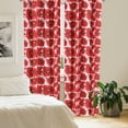 thumbnail image 3 of Ambesonne Flower Window Curtains, Seasonal Romantic Spring, Each 28" W x 84" L, Pale Pink Vermilion, 3 of 5