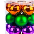 thumbnail image 4 of CC Christmas Decor 50ct Green and Purple 2-Finish Halloween Ball Ornaments 19.5", 4 of 4