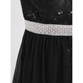 thumbnail image 6 of iEFiEL Girls Rhinestone Floral Lace Maxi Romper Dress for Pageant School Dance Birthday Party, 6 of 7