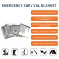 Emergency Mylar Thermal Blankets Space Blanket Survival kit Camping