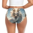 thumbnail image 3 of Cool Cloud White Dragon Womens Briefs Underwear, No Show Seamless Underwear for Women, Soft Stretch Women's Panties, Classic Hipster Panties Bikini Underwear Briefs for Ladies, 3 of 6