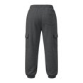 thumbnail image 5 of Lullu Girls Sweatpants Casual Athletic Joggers Cozy Cargo Pants, Grey, Sizes 5-14, 5 of 5