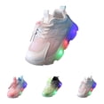 thumbnail image 2 of huajiao Baby Boys Light Up Shoes Sparkly Non-𝗦lip Mesh Breathable First Walking Shoe Cute Lightweight Casual Sneakers, 2 of 6