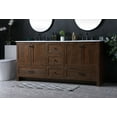thumbnail image 2 of Elegant Lighting Vf2872d Soma 72" Free Standing Double Basin Vanity Set - Wood, 2 of 7
