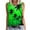 Green, variant on Women's Palm Tree Print Crew Neck Tank Top Sleeveless Loose-Fit Casual Blouse for Spring Summer Beach Wear