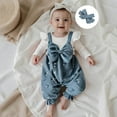 thumbnail image 5 of Emy Dola Newborn Baby Girl Clothes Ruffle Long Sleeve Romper One Piece Bowknot Jumpsuit Fall Winter Infant Outfits For 3-18 Months, 5 of 11