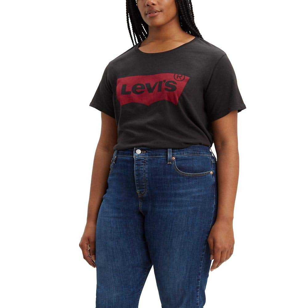 Levi's Women's Plus Size Batwing Logo Tee Shirt, Batwing Black, 1X |  Walmart Canada