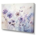 thumbnail image 2 of Designart "violet Mystical Blooms III" Abstract Botanicals Canvas Print, 2 of 5