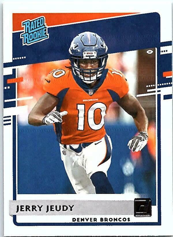 Peyton Manning Rated Rookies of Jerry Jeudy and KJ Hamler Plus 8 Other Cards Denver Broncos 2020 Donruss Factory 12 Card Team Set with Von Miller 