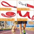 thumbnail image 5 of Correa de entrenamiento para perros, línea larga, para cachorros, obediencia, para perros, ideal para jugar, acampar, playa, patio trasero (l 30 pies, rojo) Feliz Sencillez, 5 of 5