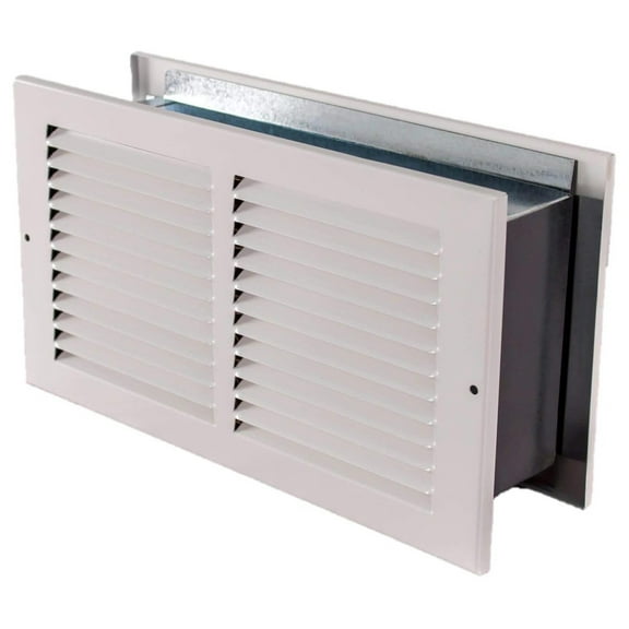 Wall Return Air Pathway - 12in x 4in HVAC Vent - White - TTI-RAPR12.4 - Energy Efficient Airflow Grille for Balanced Air Pressure