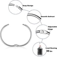 thumbnail image 4 of 12 PCS Shower Curtain Rings, Chrome Shower Curtain Hooks Decorative, Rustproof Shower Hooks for Shower Curtain Rods, Silver Metal Shower Rings for Bathroom, 2 Inch Loose Leaf Binder Rings, 4 of 5