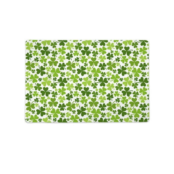 Saint Patricks Clover Pattern Mat Rectangle -Image by Shutterstock,
