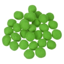 Uxcell 30 Pcs Wool Felt Balls Beads, 0.8 Inch Felt Pom Poms for Crafts, Handmade Pompoms Bulk Small Bead for Nursery Handicrafts and DIY Art Decoration, Green