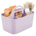 thumbnail image 6 of mDesign Plastic Sewing & Craft Storage Organizer Caddy Tote Bin - Light Purple, 6 of 8