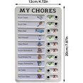 thumbnail image 2 of Memo Plastic Board, Rv Checklist/My Chores/Elder Care Reusable Checklist, Office Note Board Plastic Memo for Office Workers and Rv Enthusiast, 2 of 6