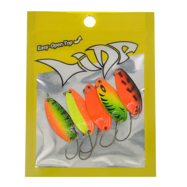 Ourlova 4.5g Colorful Fishing Lures Sequin Spoon Lure for