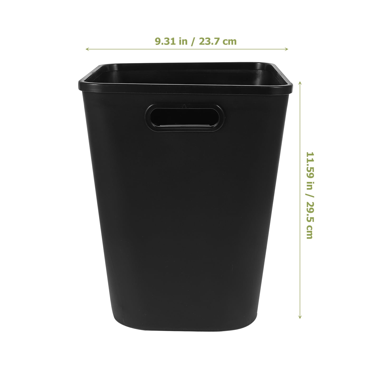 LOLIPPYY Black Bathroom Garbage Can 1 Piece, Compact Trash Bin for Homeowners and Small Spaces