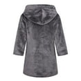 thumbnail image 6 of NIEWTR Toddler Girls Boys Sleepwear Kids Baby Cartoon Bathrobes Hooded Warm Flannel Night Robe Pajamas Cute Child Home Wear for 2-12 Years(A04-Dark Gray,9-10 Years), 6 of 8