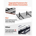 thumbnail image 4 of VEVOR 2-Tier Heavy Duty Wall Garage Shelving, 4 Pack 2 x 3 ft Steel Wall Mounted Shelving Unit, 24 x 72 Inch Per Shelf Floating Storage Metal Rack for Garage, 1600 lbs Total Weight Capacity, Black, 4 of 9