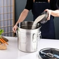 thumbnail image 6 of TOOL1SHOoo Stainless Steel Airtight Canister for Kitchen, Dry/Wet Food Rice Cereal Grain Canisters Container-Keep Flour, Sugar, Coffee, and Tea Fresh w/Handles+Lid (12L), 6 of 7