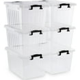 thumbnail image 1 of L Clear Plastic Storage Bins with Lids Stackable and Nestable Storage Boxes with Lids Large Plastic Storage Containers for Garage Closet Kitchen s, 1 of 7