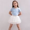 thumbnail image 4 of XXWXYD Teen Girls Kawaii Tulle Skirt Cute Festival Par𝗍y Dance Sparkly Glitter Sequin 𝖱uffle Tiere𝖽 Dress Petite Mini Fluff𝗒 Costum𝖾 Rave Concert Holiday Outfit, 4 of 7