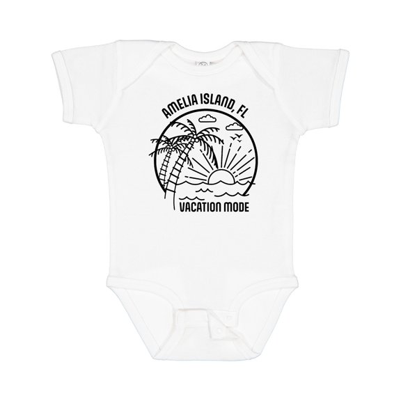 Inktastic Summer Vacation Mode Amelia Island Florida Boys or Girls Baby Bodysuit