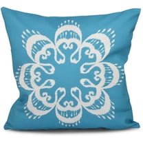Simply Daisy 16" x 16" Ikat Mandala Geometric Outdoor Pillow