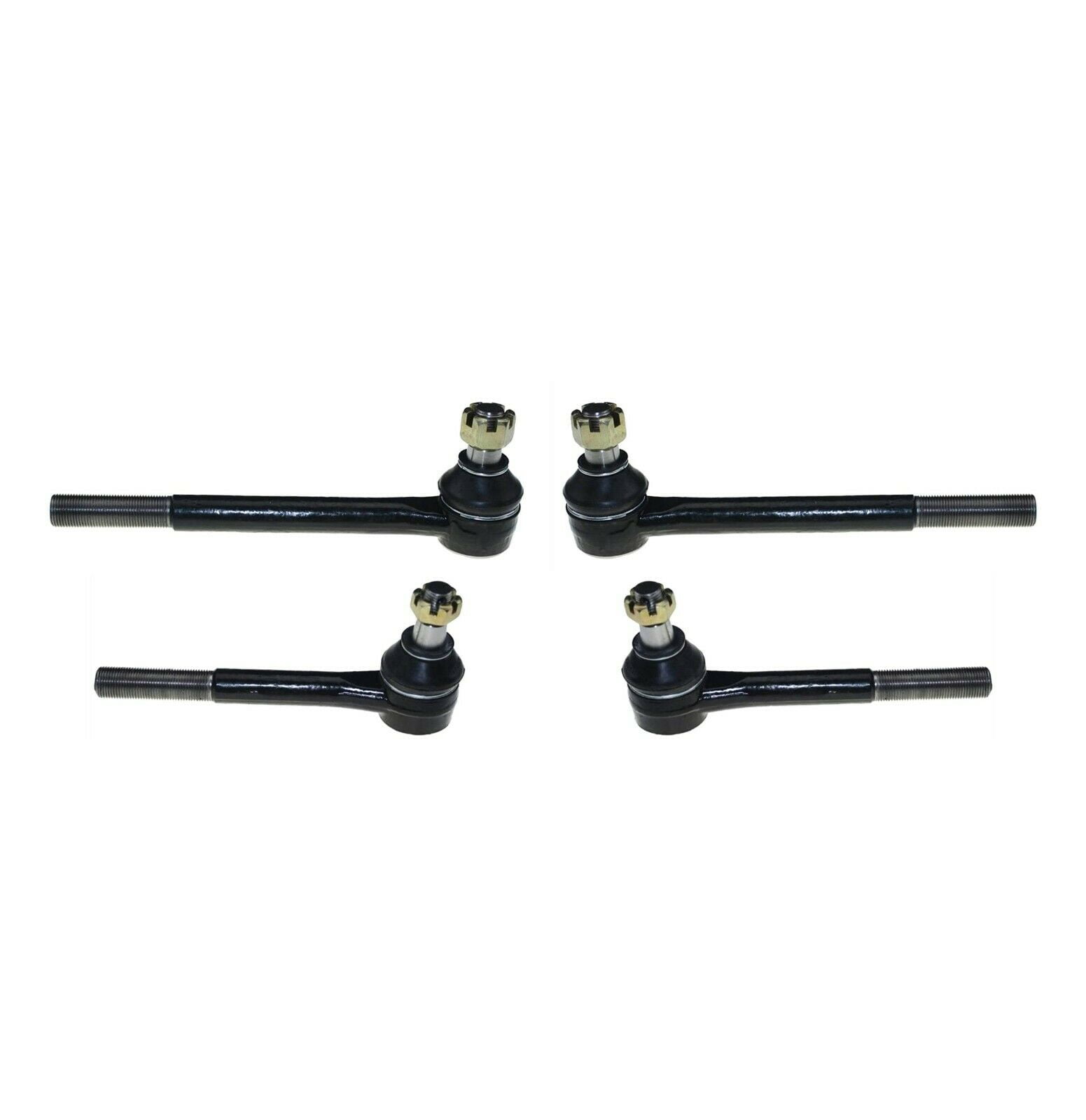 Front Steering Outer & Inner Tie Rod Ends 4 Pieces Set