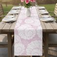thumbnail image 6 of Table Runners 70 Inches Long Dress Scarves, Vintage Shell Pink Farmhouse Coffee/Dining/Kitchen Table Decor, Holiday Table Runner, Summer Ocean Coastal 13x70 Inch, 6 of 9