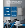 thumbnail image 2 of Temporizador para bomba de piscina DEWENWILS Outdoor Smart WiFi 40A 120VAC 2HP, 2 of 7