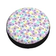 thumbnail image 2 of Kdxio Spare Tire Cover for RV Trailer, Waterproof Wheel Cover,Camper Spare Tire Cover Fit for Rv SUV Truck Travel Trailer 16 inch-Butterflies on Polka Dots, 2 of 8