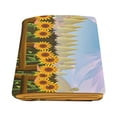 thumbnail image 2 of CADecor Landscape with Sunflowers Throw Blanket Bed Sofa Blanket 58x80 inches, 2 of 3