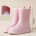 thumbnail image 4 of XIMIN Women's Mid-Calf Lightweight Rain Boots for Outdoor Garden Waterproof Comfort Anti-Slip Short Rainboots Soft Cushioned Heeled Rain Shoes, 4 of 4