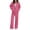 Hot Pink #21, variant on Evdexr Sweatsuits Womens 2 Piece Outfits Long Sleeve Zip Up Hooded & Pants Sweatshirts Lounge Set 2026 Fall Solid Workout Lounge Outfits with Pockets L