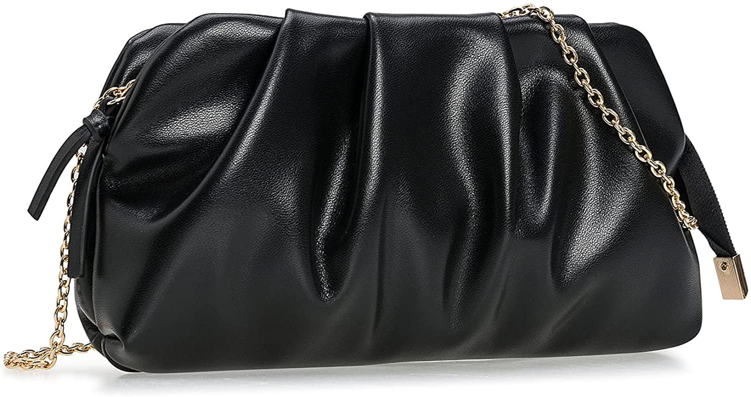 vegan leather clutch