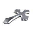 thumbnail image 2 of Elektroplate   Scalloped Cross OEM Chrome Emblem for Cars, Trucks, and All Auto - Universal Fit at 3.25" x 2.2" - All Weather, 2 of 5