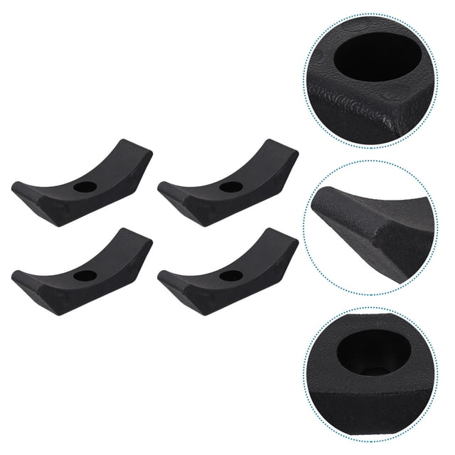 Luxshiny 8Pcs Hand Weight Rack Black PP Space-Saving Organizer for Home Gym