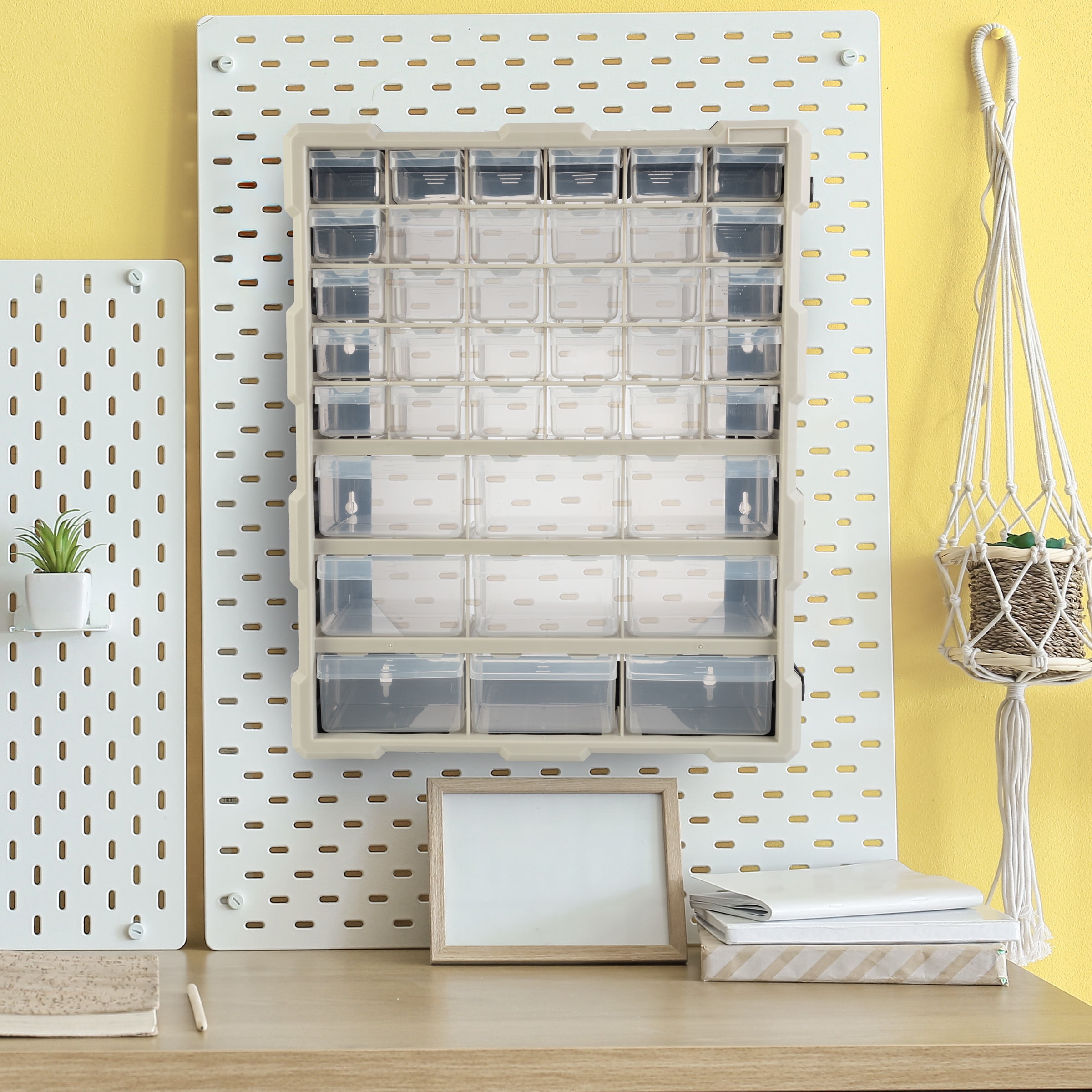 Stalwart 39-Drawer Small Part Organizer - Desktop or Wall