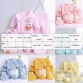 thumbnail image 3 of CAUYDY Preemie Girls Going Home Outfits Baby Boys Sleepwear Unisex Infant Layette Long Sleeved Shirt Hat Pants Bib Bellyband 7Pcs Cotton Set Fall Sizes 0-3 Months,Light Pink, 3 of 6