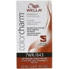 Wella Color Charm Permanent Liquid Haircolor, 643/7WR Tan Blonde, 1.4 Oz