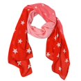 thumbnail image 1 of Women's Patriotic Star Print Lightweight Long Scarf, 1 of 2