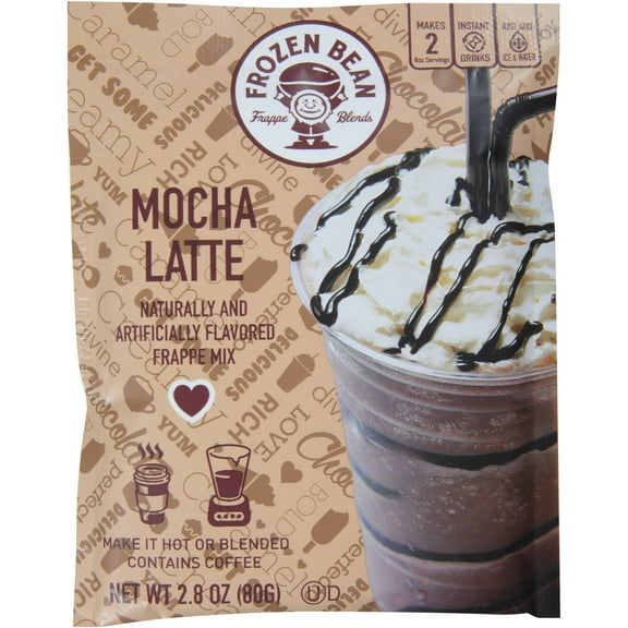 Frozen Bean Mocha Latte Frappe Coffee Mix, 2.8 Oz