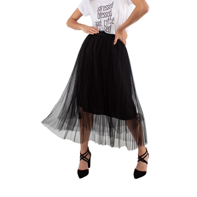 Falda plisada de tul AMAD Casual para mujer