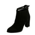 thumbnail image 6 of Women's High Heel Ankle Boots Fashion Ankle Strap Buckle Chunky Block High Heeled Booties Ladies Dress Mid Calf Dressy Short Boots Shoes for Women, 6 of 9