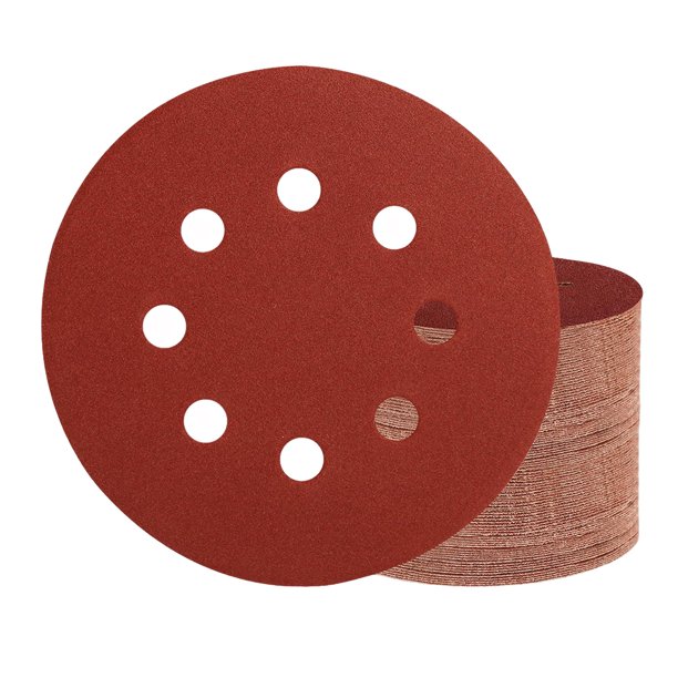 Almohadillas lijado Discos adhesivo 30pcs 5 pulgadas 8 orificio 40 gris-3000grit para lijador orbital al azar sábanas abrasivas