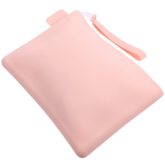 DECORNIJIA Travel Toiletry Bag Zippered Wallet Pink 1Pcs for Women